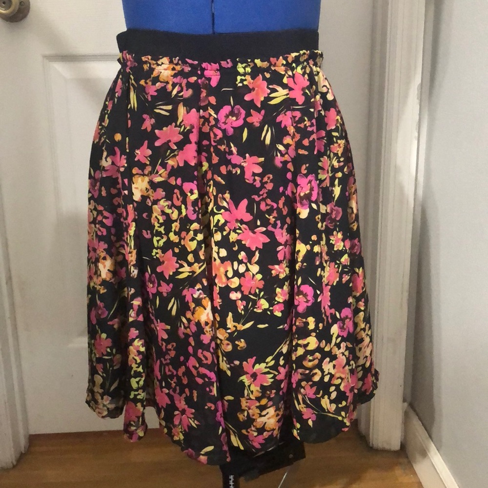 Flower Print Skirt